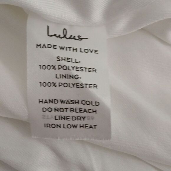 Lulus white crossover tie back sleeveless dress Sz XL NWT - Picture 9 of 11